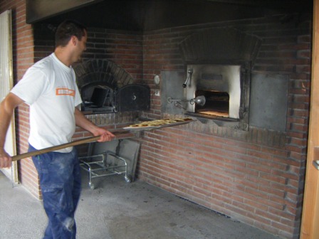 entrando en el horno