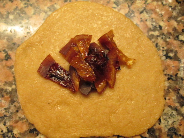 relleno de chocolate y naranja confitada