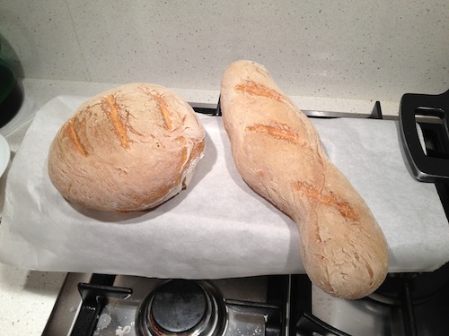 Justo después de sacarlo del horno