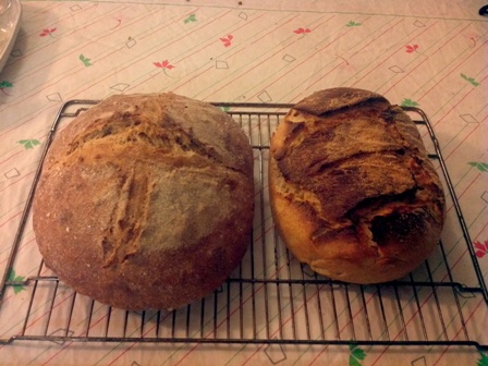 derecha pan de xeixa izquierda pan de maiz (no me ha gustado el resultado)