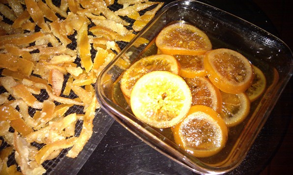 las naranjas confitadas